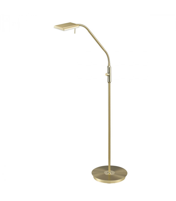 Bergamo Modern Task Floor Lamp Brass Matt 3000K-2
