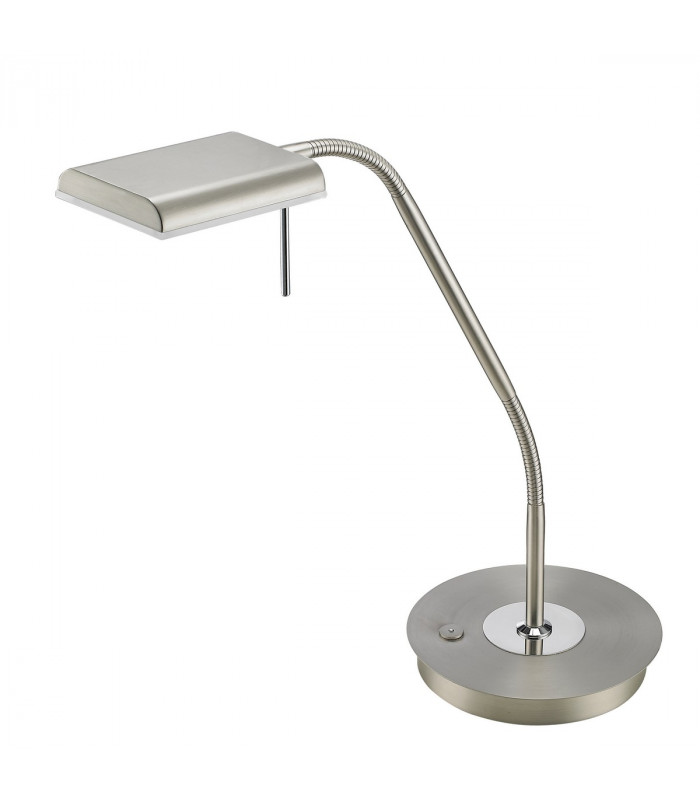 Bergamo Modern Desk Task Lamp Nickel Matt 3000K-2