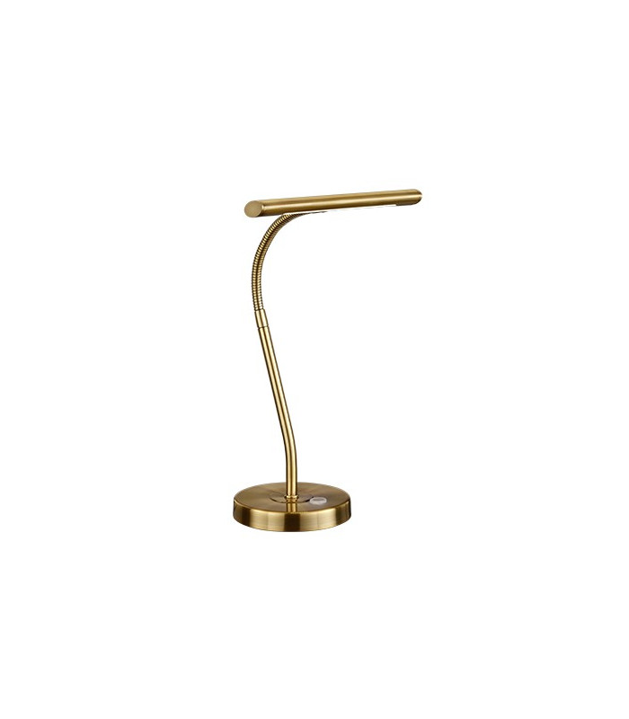 Curtis Modern Bankers Table Lamp Old brass 3000K-1
