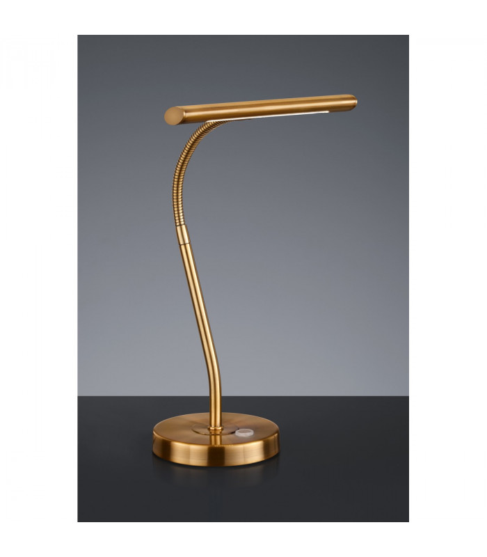 Curtis Modern Bankers Table Lamp Old brass 3000K-2