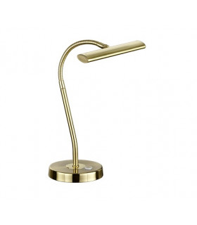 Curtis Modern Bankers Table Lamp Brass Matt 3000K-1