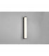 Fabio Modern 42cm Bathroom Wall Lamp Black Matt 3000K IP44-3