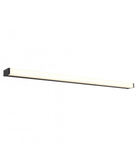 Fabio Modern 120cm Bathroom Wall Lamp Black Matt 3000K IP44-1