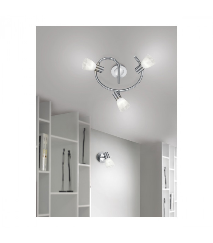Levisto Modern Single Spotlight Nickel Matt 3000K-3
