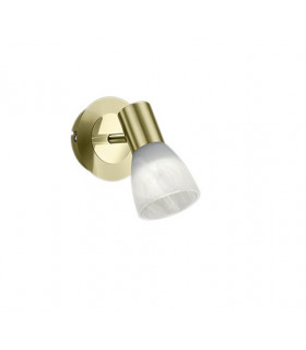 Levisto Modern Single Spotlight Brass Matt 3000K-1
