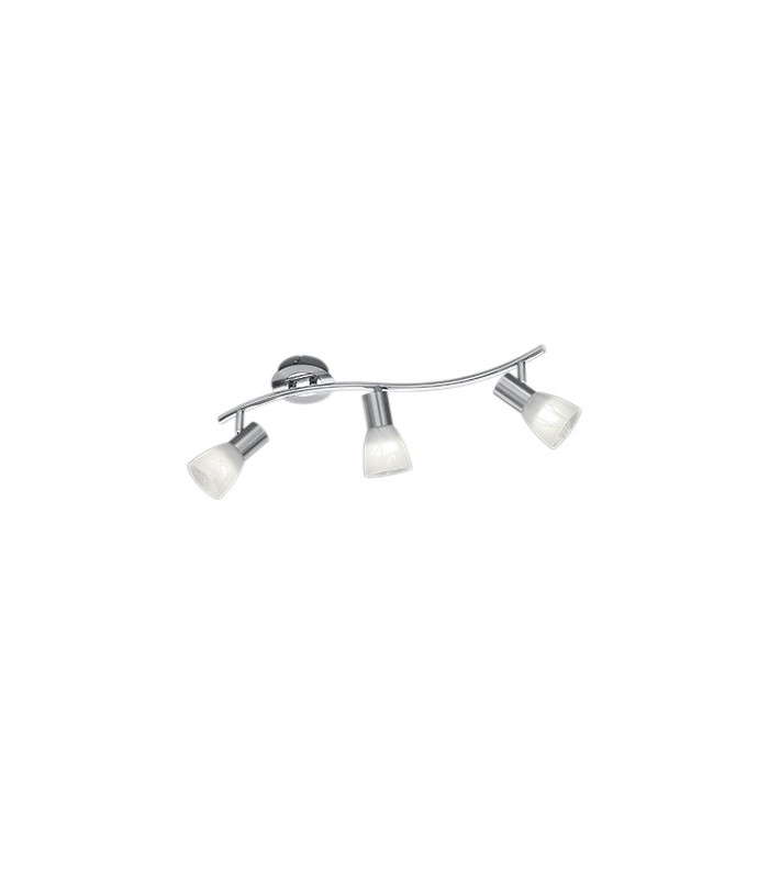 Levisto Modern 3 Light Ceiling Spotlight Bar Nickel Matt 3000K-1
