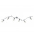 Levisto Modern 6 Light Ceiling Spotlight Bar Nickel Matt 3000K-1