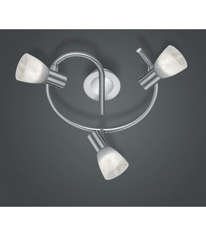Levisto Modern 3 Light Ceiling Spotlight Clusters Nickel Matt 3000K-2