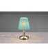 Mats Ii Young living Table Lamp with Round Tapered Shade Nickel Matt Turquoise Shade-2