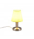 Mats Ii Young living Table Lamp with Round Tapered Shade Nickel Matt Green Shade-1