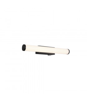 Mattimo Modern 40cm Bathroom Wall Lamp Black Matt 3000K IP44-1