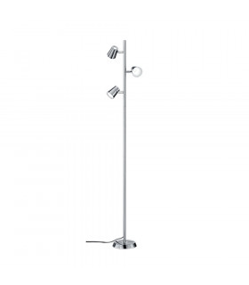 Narcos Modern 3 Light Multi Arm Floor Lamp Nickel Matt 3000K-1