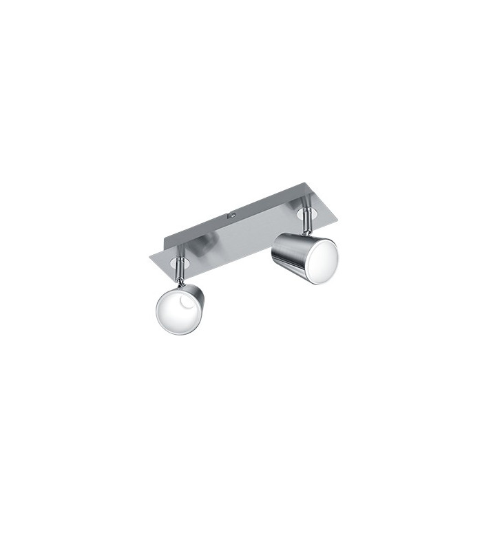 Narcos Modern 2 Light Twin Ceiling Spotlight Nickel Matt 3000K-1