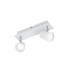 Narcos Modern 2 Light Twin Ceiling Spotlight White Matt 3000K-1
