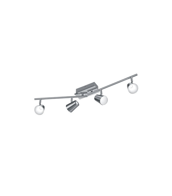 Narcos Modern 4 Light Ceiling Spotlight Bar Nickel Matt 3000K-1