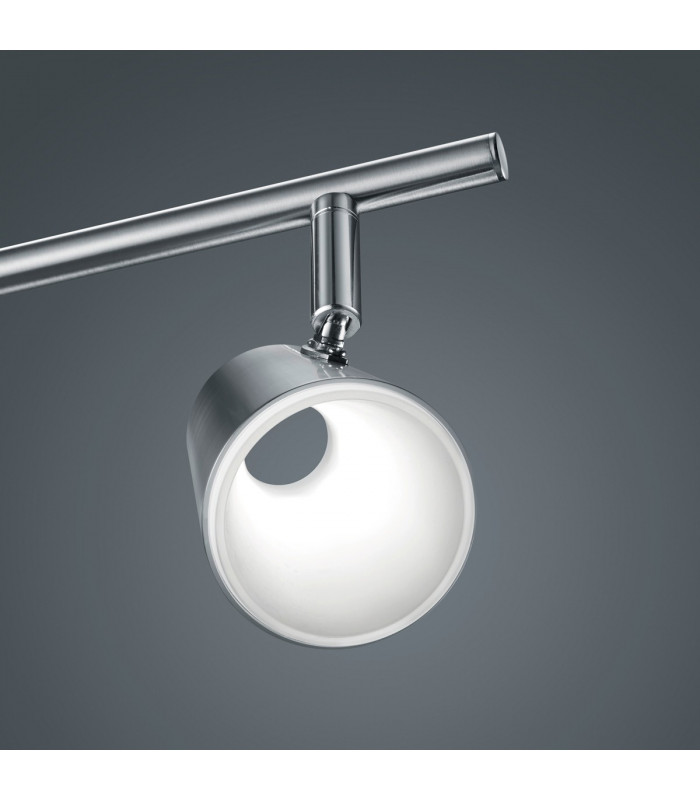 Narcos Modern 4 Light Ceiling Spotlight Bar Nickel Matt 3000K-3
