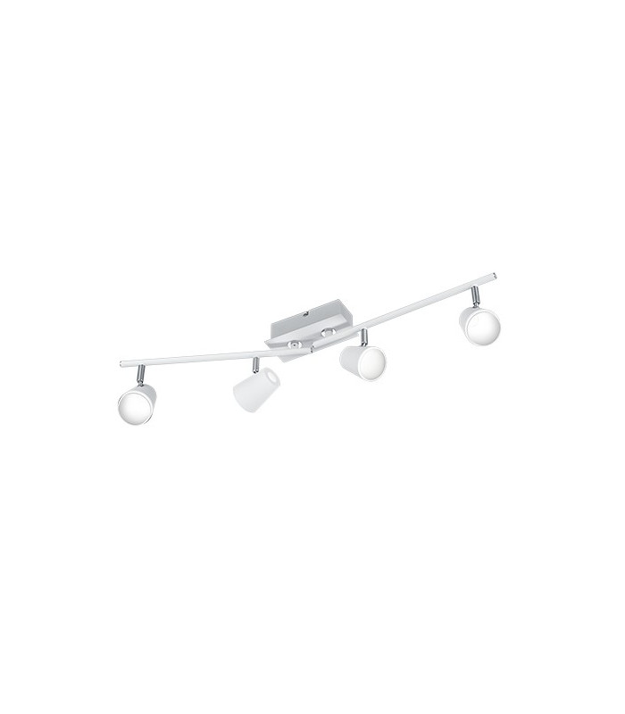 Narcos Modern 4 Light Ceiling Spotlight Bar White Matt 3000K-1