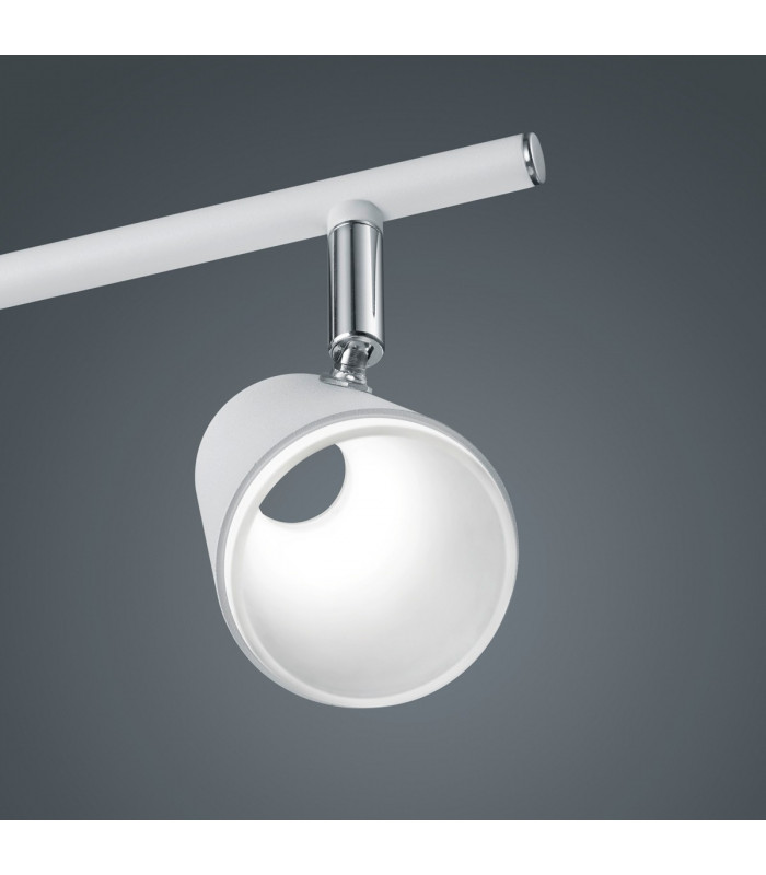 Narcos Modern 4 Light Ceiling Spotlight Bar White Matt 3000K-3
