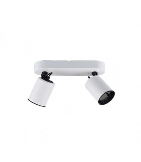 Pago Modern 2 Light Twin Ceiling Spotlight White Matt-1