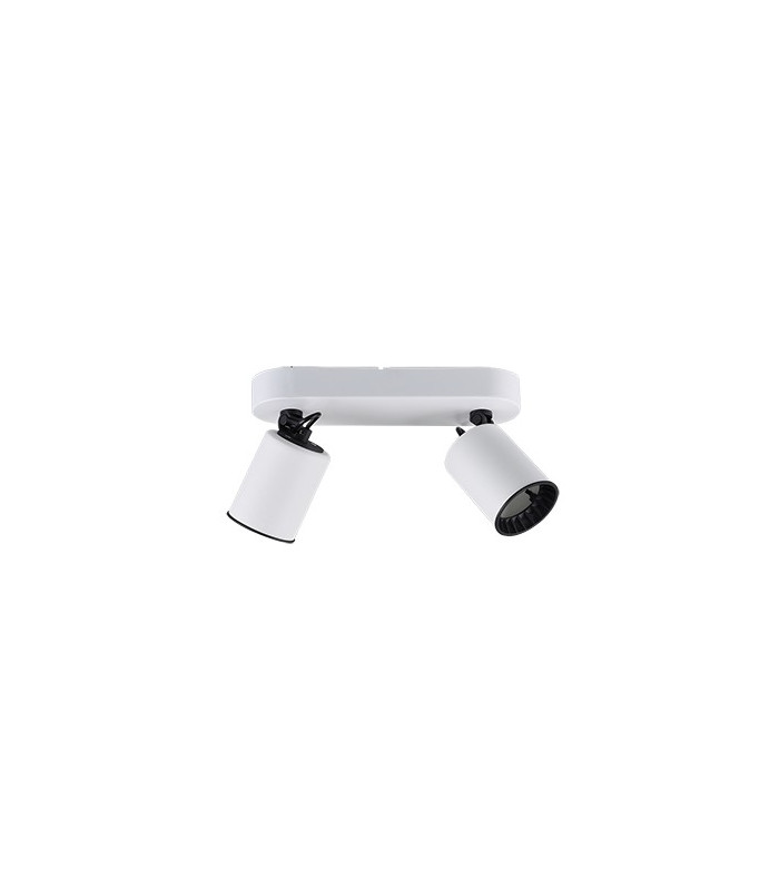 Pago Modern 2 Light Twin Ceiling Spotlight White Matt-1