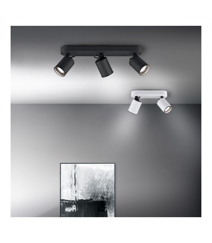Pago Modern 2 Light Twin Ceiling Spotlight White Matt-6