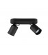 Pago Modern 2 Light Twin Ceiling Spotlight Black Matt-1