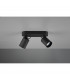 Pago Modern 2 Light Twin Ceiling Spotlight Black Matt-2