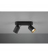 Pago Modern 2 Light Twin Ceiling Spotlight Black Matt-3