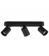 Pago Modern 3 Light Ceiling Spotlight Bar Black Matt-1