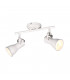 Steam Vintage 2 Light Twin Ceiling Spotlight Antique white-1