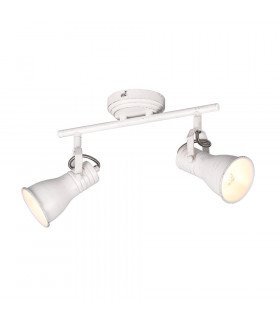 Steam Vintage 2 Light Twin Ceiling Spotlight Antique white-1