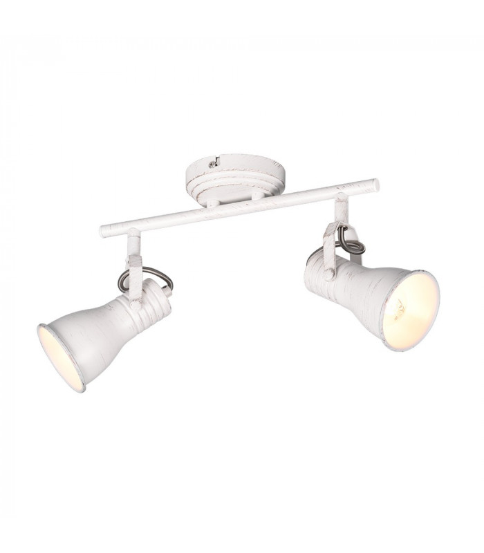 Steam Vintage 2 Light Twin Ceiling Spotlight Antique white-1
