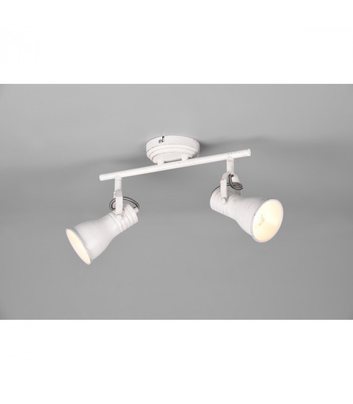 Steam Vintage 2 Light Twin Ceiling Spotlight Antique white-2