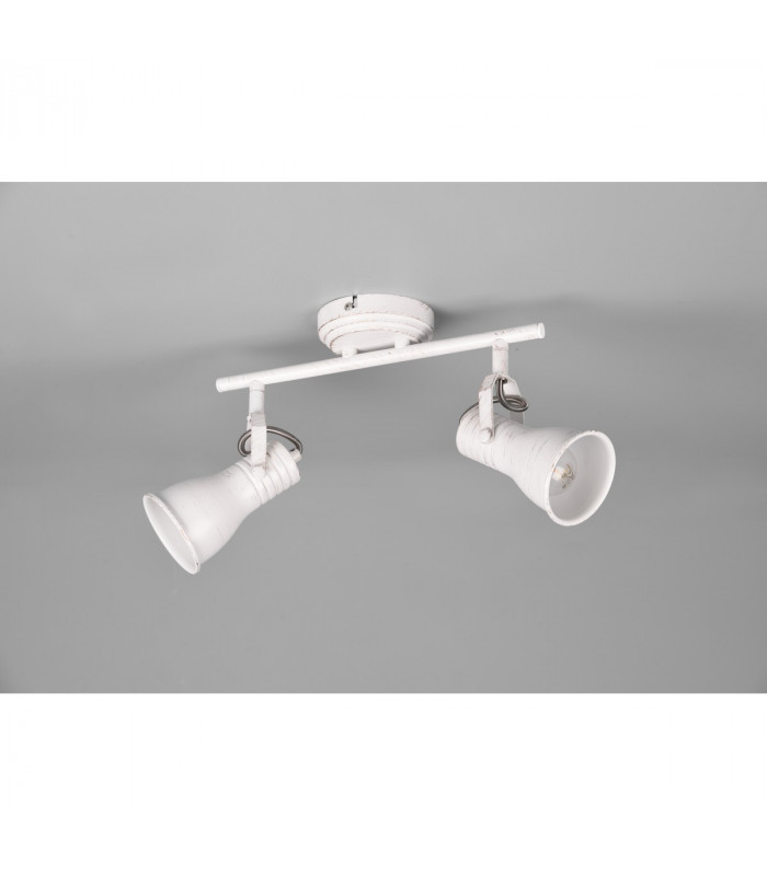 Steam Vintage 2 Light Twin Ceiling Spotlight Antique white-4