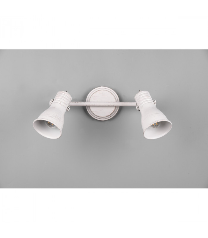 Steam Vintage 2 Light Twin Ceiling Spotlight Antique white-5