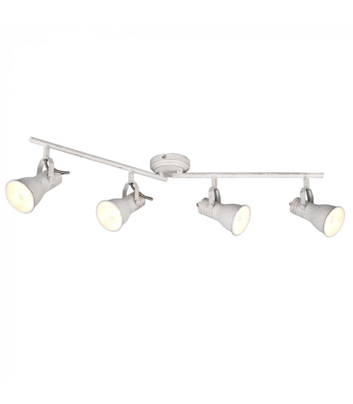 Steam Vintage 4 Light Ceiling Spotlight Bar Antique white-1