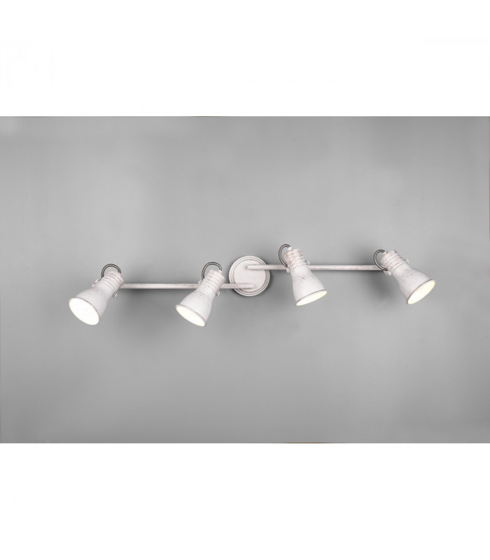 Steam Vintage 4 Light Ceiling Spotlight Bar Antique white-3