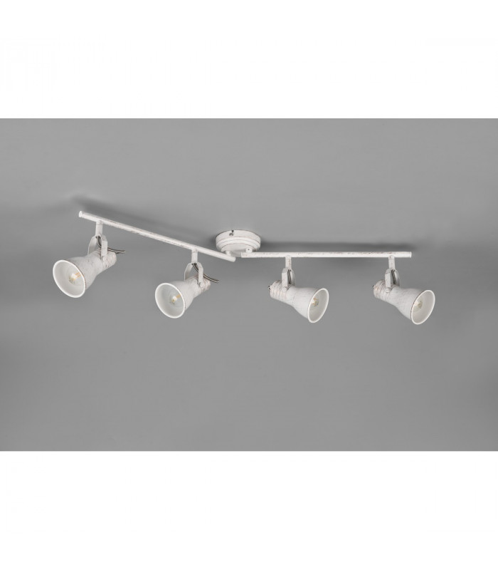 Steam Vintage 4 Light Ceiling Spotlight Bar Antique white-4