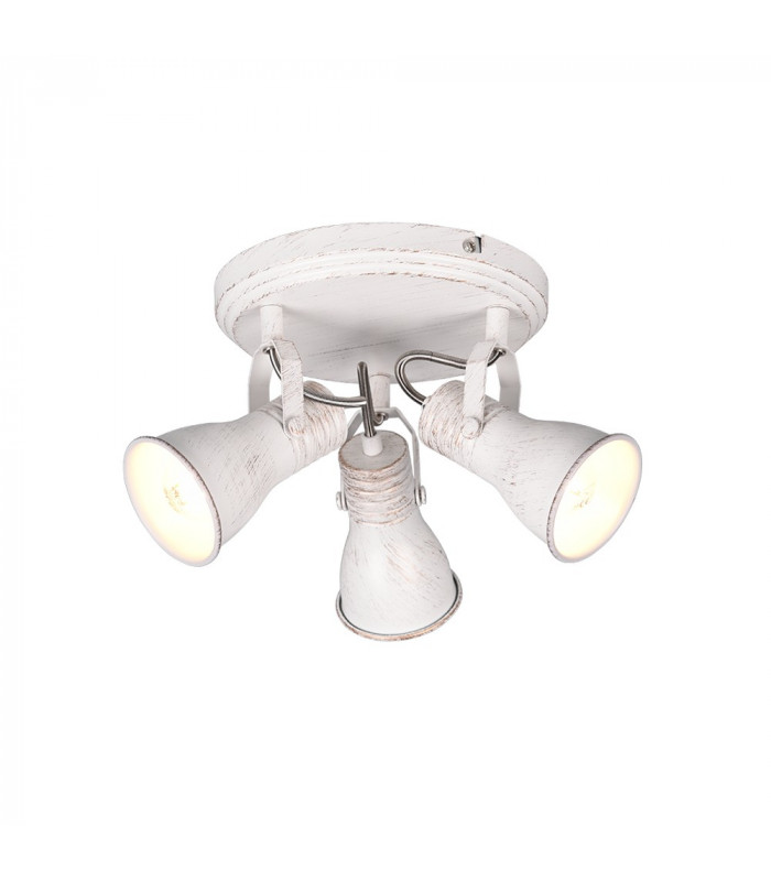Steam Vintage 3 Light Ceiling Spotlight Clusters Antique white-1