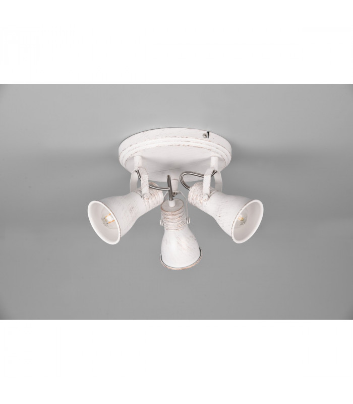 Steam Vintage 3 Light Ceiling Spotlight Clusters Antique white-4