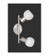 Antibes Modern 2 Light Twin Ceiling Spotlight Nickel Matt-1