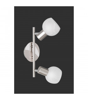 Antibes Modern 2 Light Twin Ceiling Spotlight Nickel Matt-1