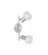 Antibes Modern 2 Light Twin Ceiling Spotlight Nickel Matt-2