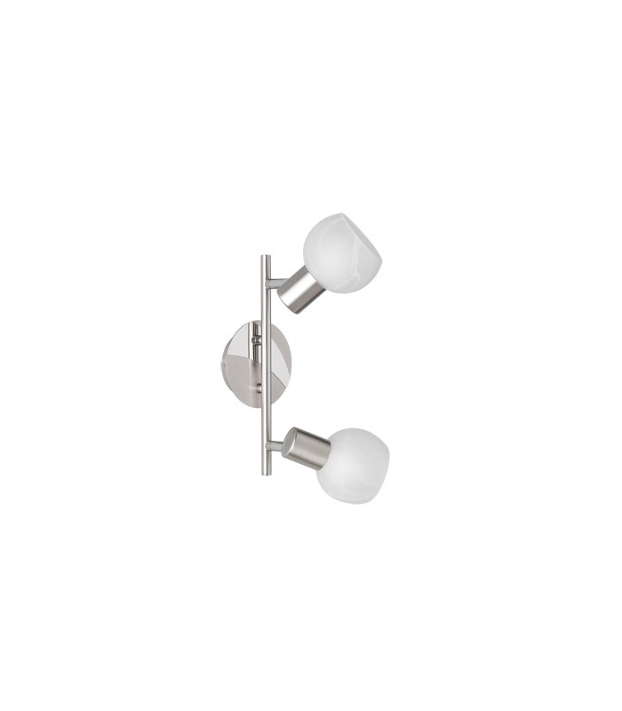 Antibes Modern 2 Light Twin Ceiling Spotlight Nickel Matt-2