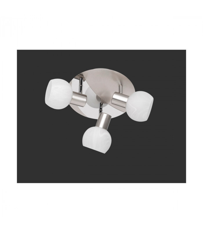 Antibes Modern 3 Light Ceiling Spotlight Clusters Nickel Matt-1