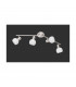 Antibes Modern 4 Light Ceiling Spotlight Bar Nickel Matt-1