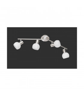 Antibes Modern 4 Light Ceiling Spotlight Bar Nickel Matt-1