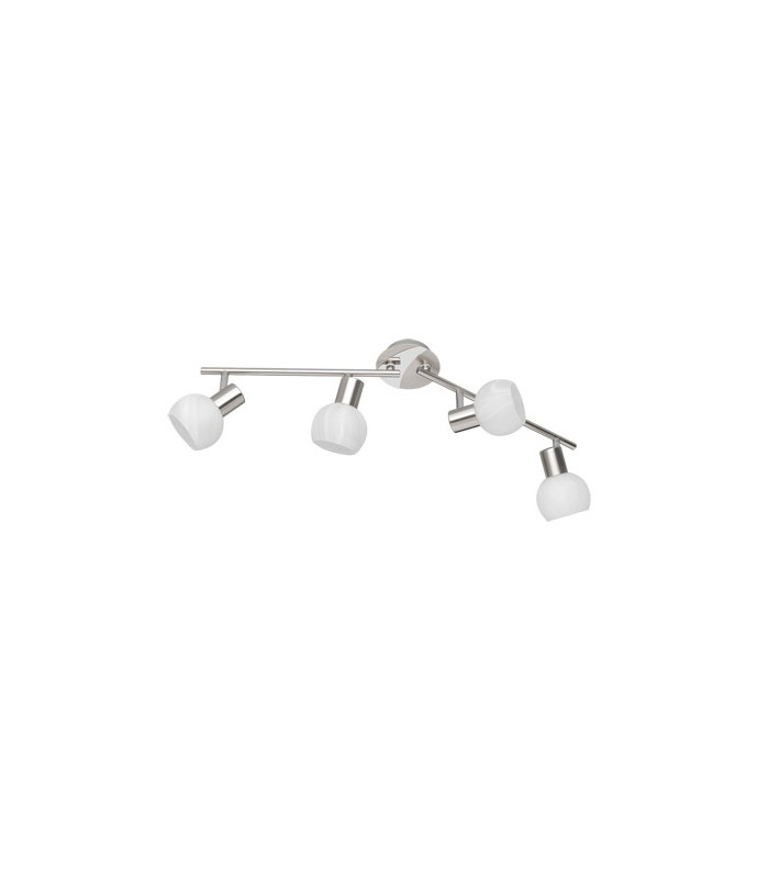 Antibes Modern 4 Light Ceiling Spotlight Bar Nickel Matt-2