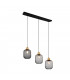 Calimero Vintage 3 Light Bar Pendant Ceiling Light Black Matt-1