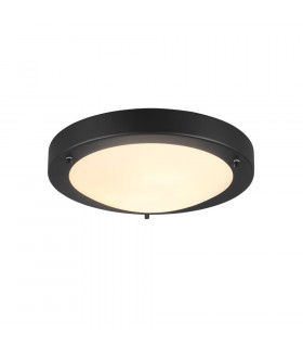 Condus Modern Bathroom Ceiling Light Black Matt IP44-1